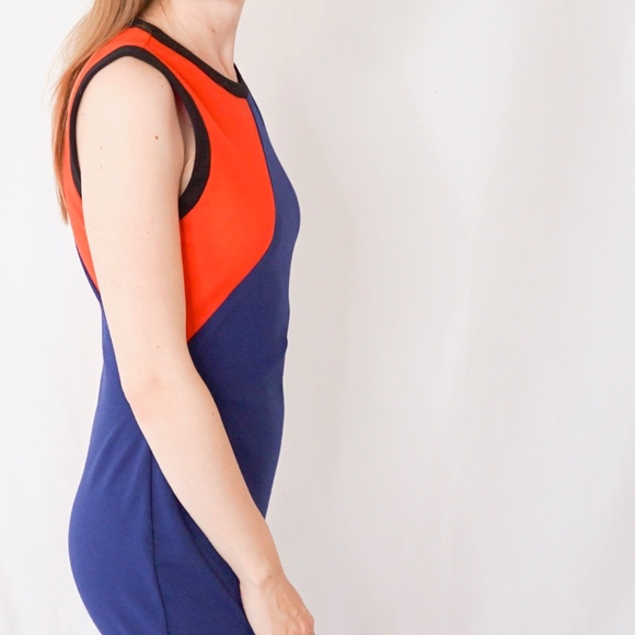Rachel Roy Color Block NWT Sheath Dress 6 0895 - Picture 3 of 8